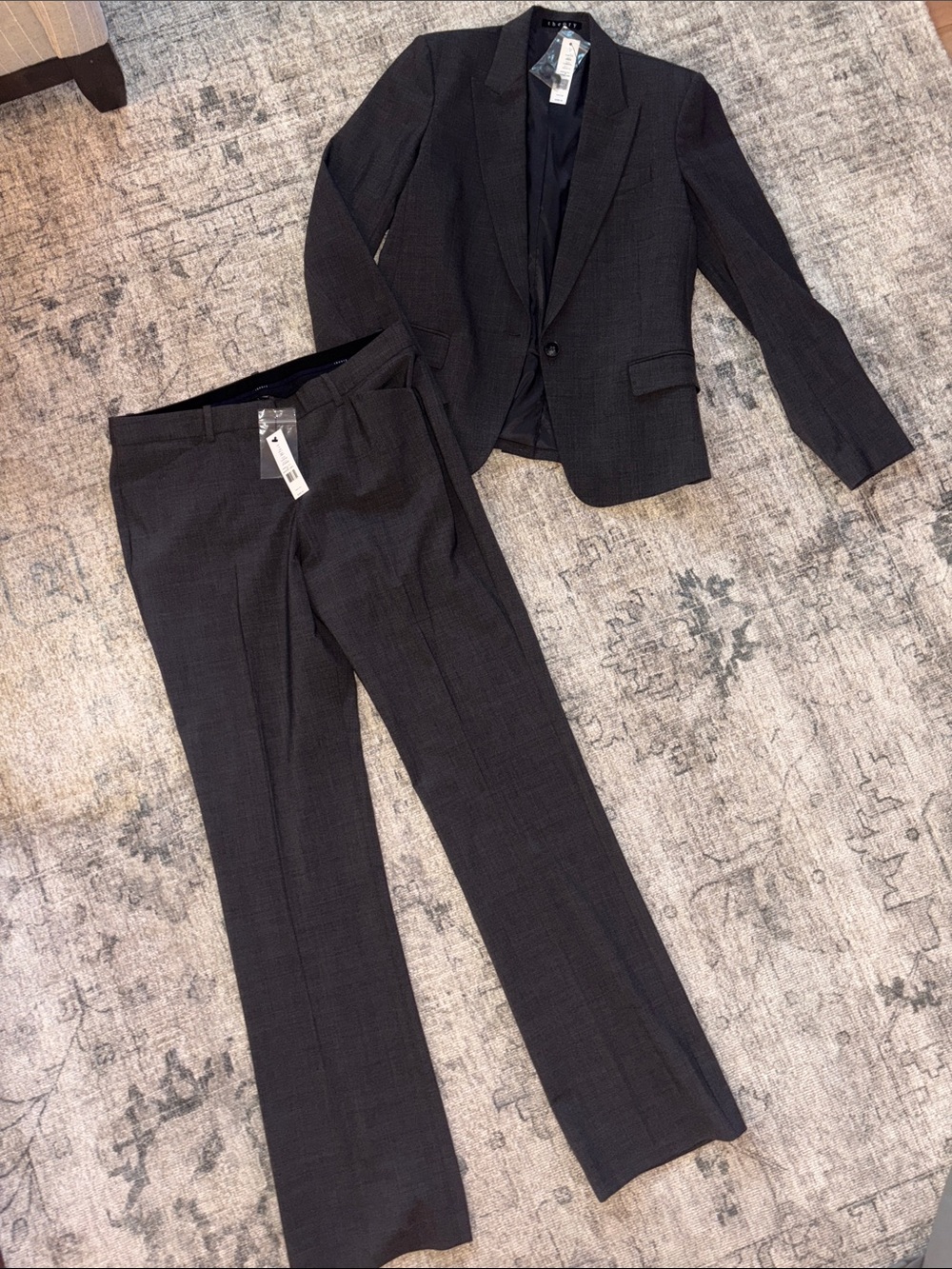 Theory Black Women’s Tailored Pantsuit Set